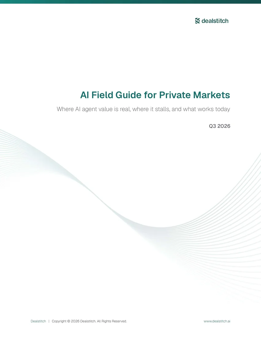 AI Field Guide for Private Markets cover